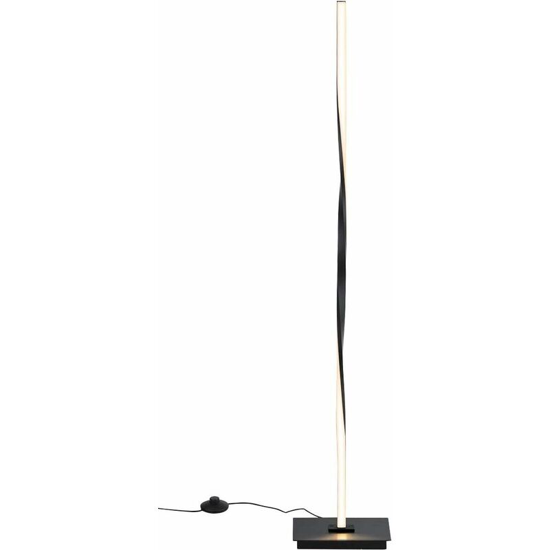 

Lámpara de Pie LED Lámpara de Pie 122cm / 3000K Blanco Cálido / 20W / Cable de 2m para Salón Dormitorio (Negro)