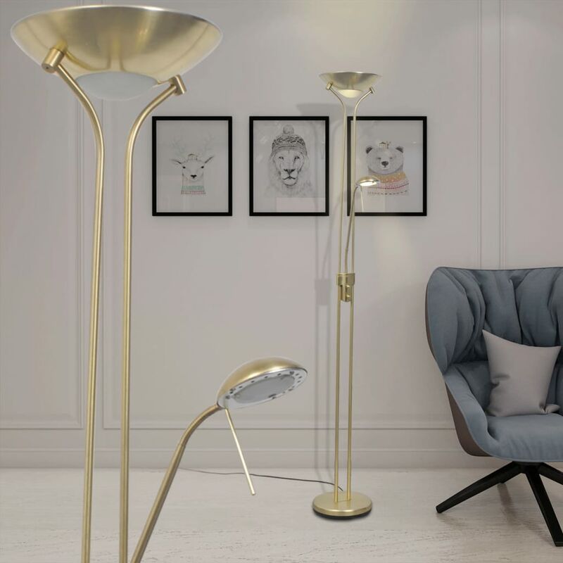 

Lámpara de pie LED regulable 23 W - Oro