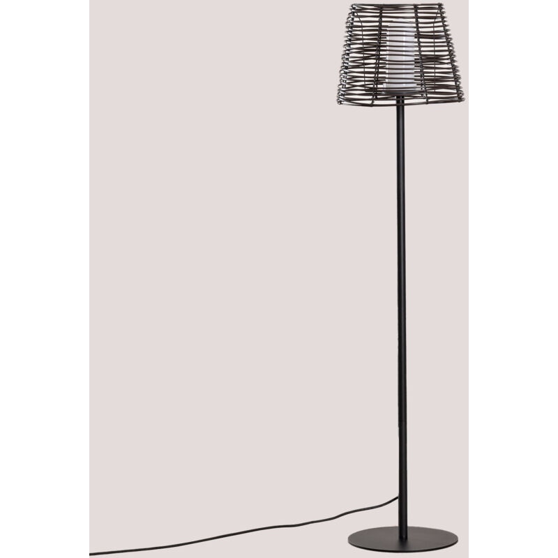 

Lámpara de Pie para Exterior Efecto Madera Bissel Marrón Oscuro - Sklum