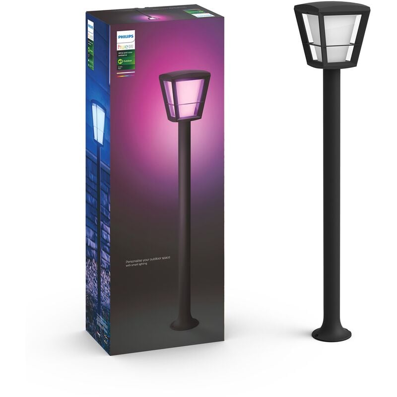 

lámpara de pie 15W alta Econic - Noir - Philips Hue