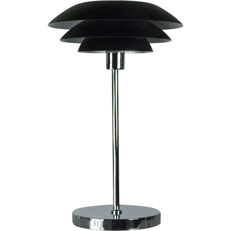 

Lámpara de sobremesa escandinava / lámpara de mesita de noche de diseño DL31 negro cromado Ø: 31cm