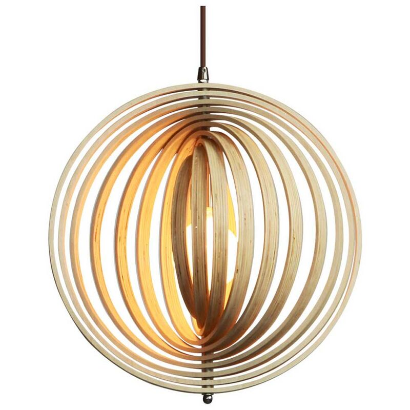 

Lámpara de suspensión de madera GAETANA con soporte eléctrico E27 de 44 cm de diámetro