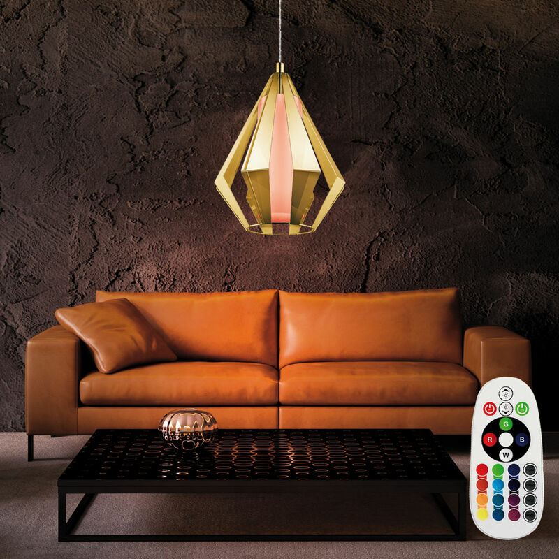 

Lámpara de techo Regulador de intensidad de luz de comedor Control remoto Lámpara de techo colgante en un juego que incluye lámparas LED RGB