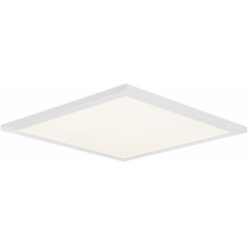 

Lámpara de techo con control remoto, regulable, panel LED, luz empotrada, luz de superficie, luz de salón, aluminio blanco, 30W 2400lm 3000 -6000K, L