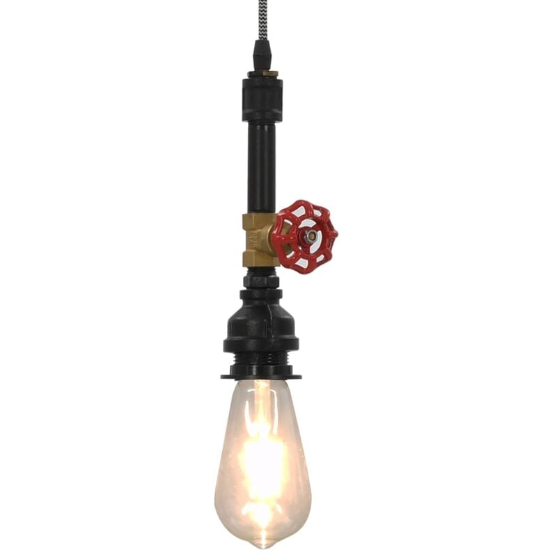 

Lámpara de techo diseño de grifo negra E27 - Negro