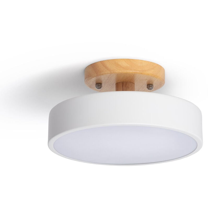 

Lámpara de Techo LED 12W de Madera y Metal Whisty CCT Seleccionable Blanco - Blanco
