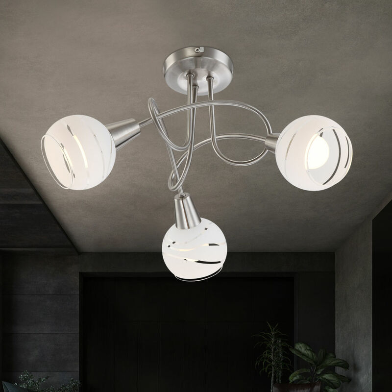 

Lámpara de techo LED de 12 vatios, focos de 3x, iluminación de lámpara de techo en espiral
