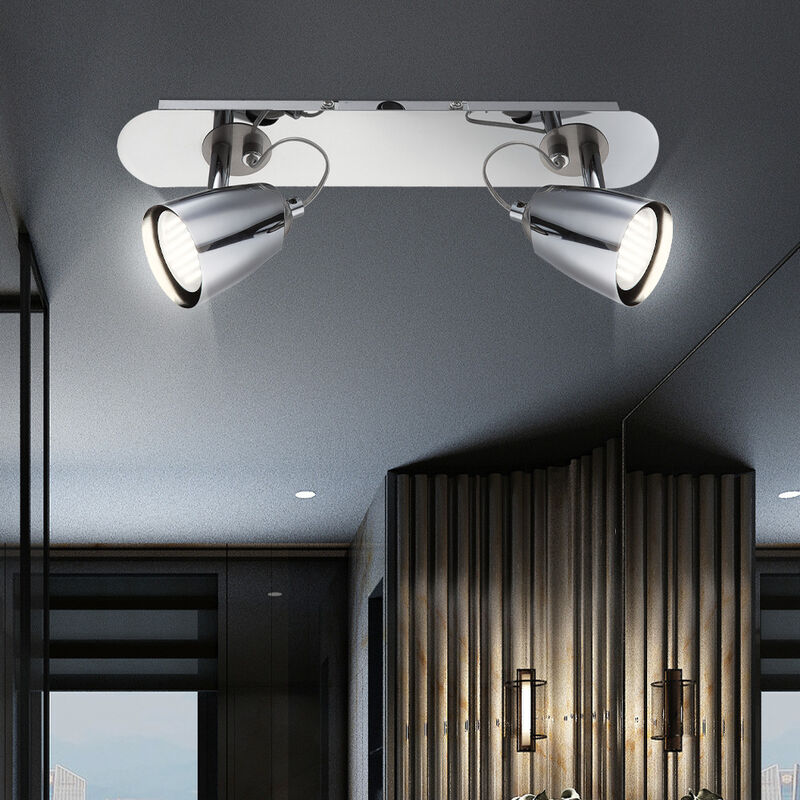 

Lámpara de techo LED foco salón comedor cromo luz ajustable