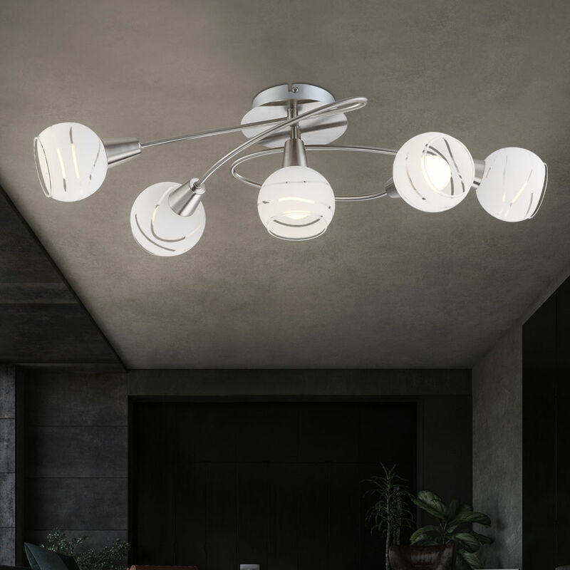 

Lámpara de techo LED Lámpara de iluminación de vidrio de níquel de 20 vatios Lámpara de techo Luz de luminaria