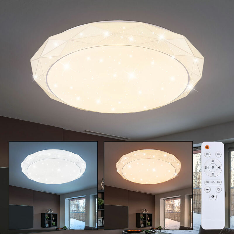 

Lámpara de techo LED Lámpara decorativa brillante Luz nocturna Control remoto Regulable