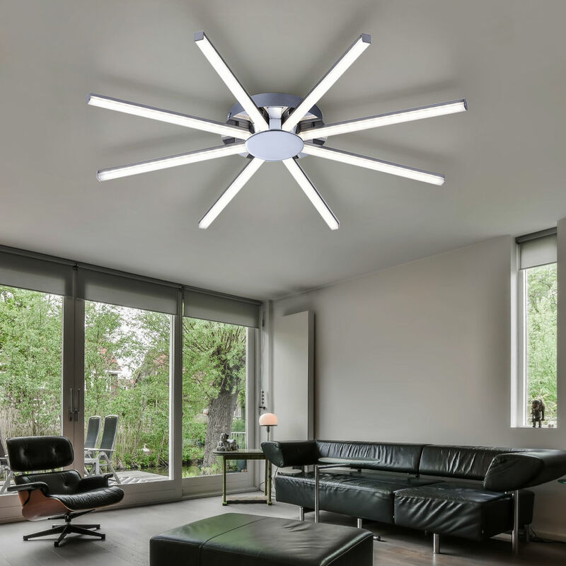 

Lámpara de techo Lámpara de techo LED Lámpara de diseño Lámpara de salón, 24W 2400lm 3000K, FxH 65,5x5,5 cm