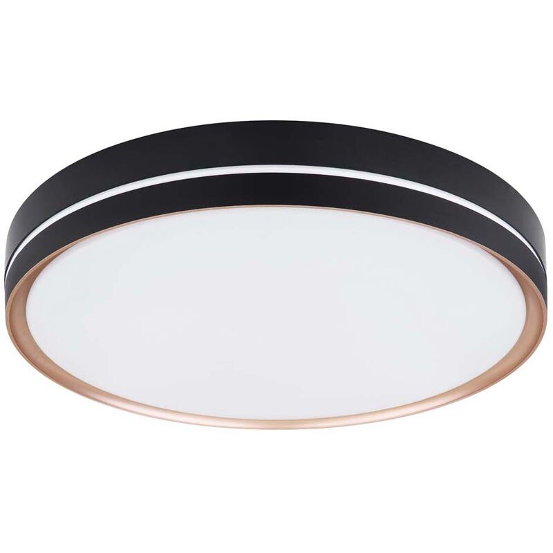 

Lámpara de techo Lámpara de techo Lámpara de comedor Lámpara de noche redonda CCT Luz diurna con mando a distancia, metal ópalo bronce negro,