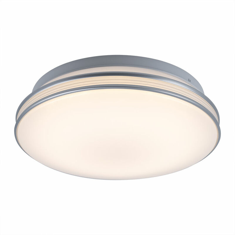 

Lámpara de techo lámpara de techo redonda lámpara de techo para sala de estar moderna, acrílico blanco, LED 1120 lúmenes blanco cálido, Pr. X Al.