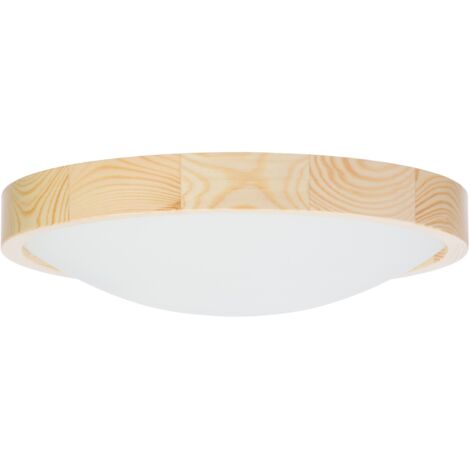 L谩mpara de techo ORION 375 PINO para sal贸n, cocina, ba帽o, ESTILO