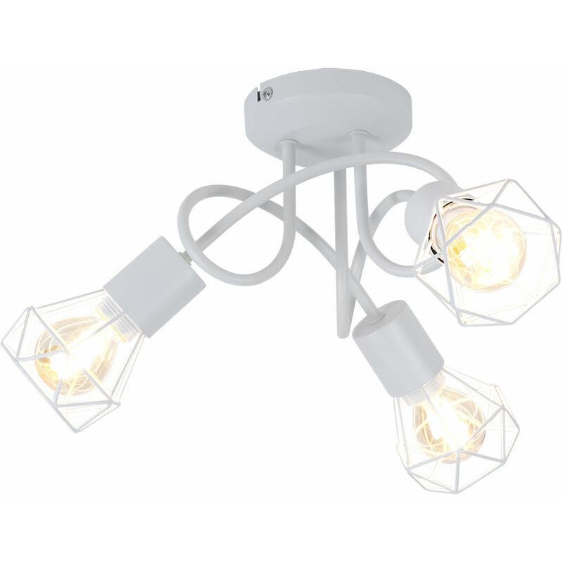 

Lámpara de techo RETRO, iluminación para sala de estar, punto de jaula, luminaria de foco redondo