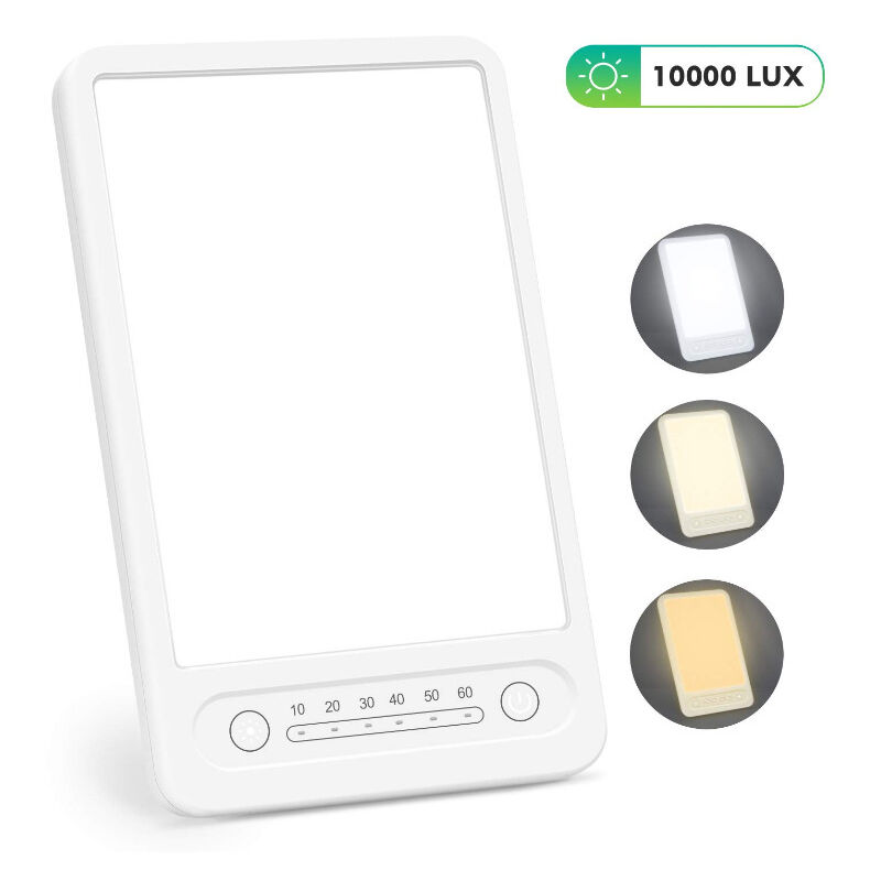 

Thsinde - Lámpara de terapia de luz 10000 Lux SAD Lámpara de luz LED para el tratamiento eficaz del trastorno afectivo estacional con función de