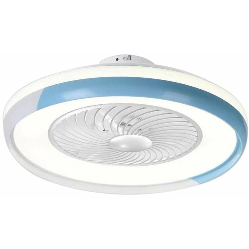 

Happyshopping - Lampara de ventilador de techo moderna, con control remoto, luz de 3 colores, viento de 3 velocidades, ventiladores de techo de 50