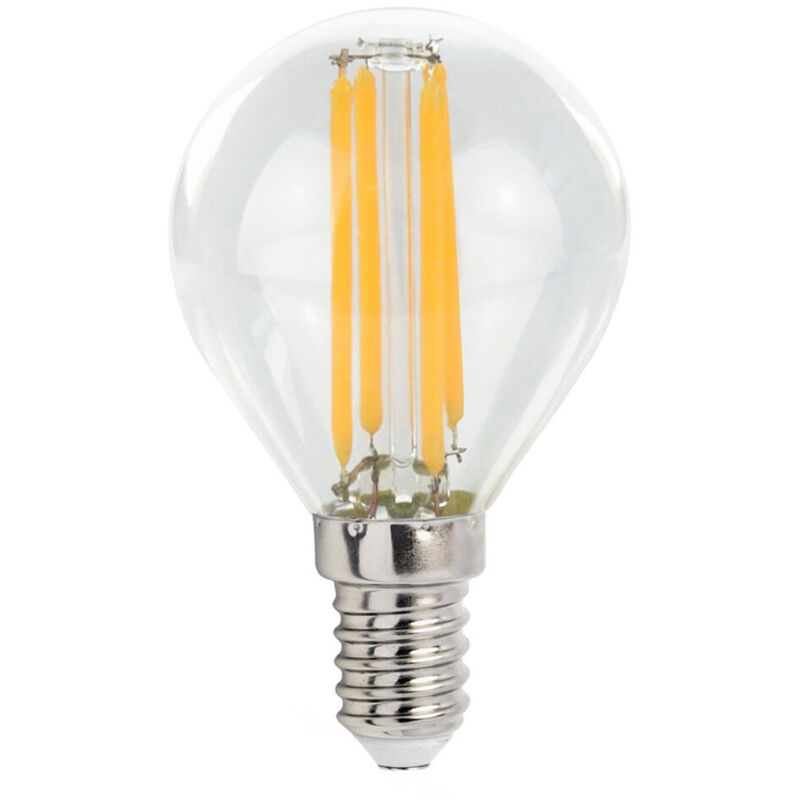 

Lámpara esferica cristal Led clara E14 6W 4000°K 900Lm (Spectrum WOJ+14390)