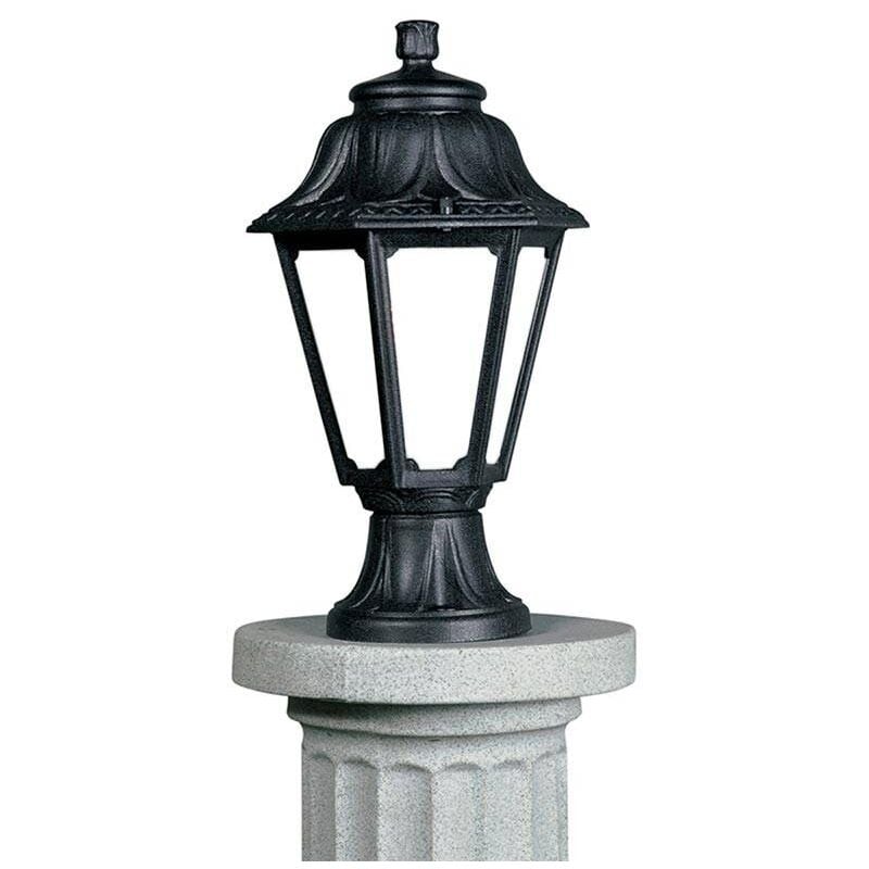 

Lámpara farol de pie MIKROLOT/ANNA E27 IP55 | Negro - Fumagalli