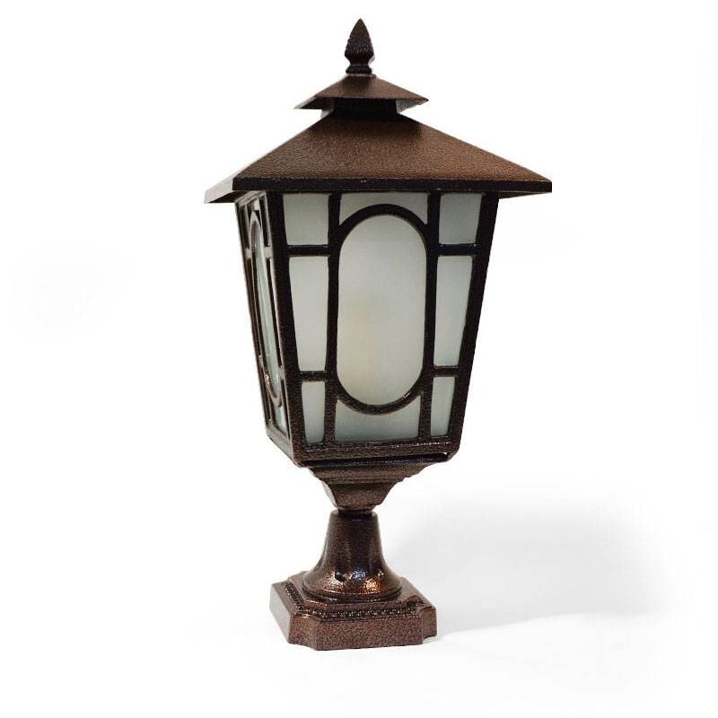 

Lámpara farol de pie vintage "FINISTERRE" | Bronce envejecido