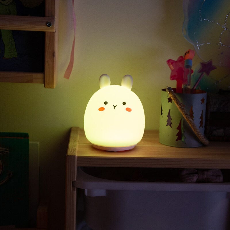 greenice - lampe led de nuit de table réglable pour l'enfant 'rabbit'