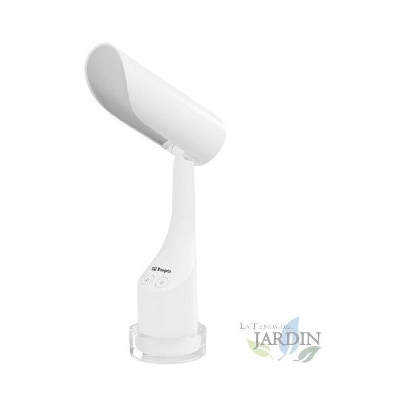 

Lámpara LED Orbegozo. Potencia: 7 W (luz nocturna 3 W). Batería: 2000 mAh.