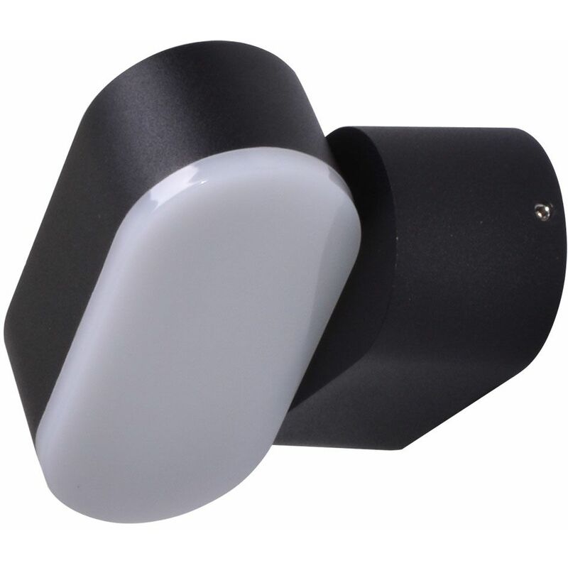 

Aplique LED de pared serie Rotable 6W 350° IP65 Negro Temperatura de color - 3000K Blanco cálido