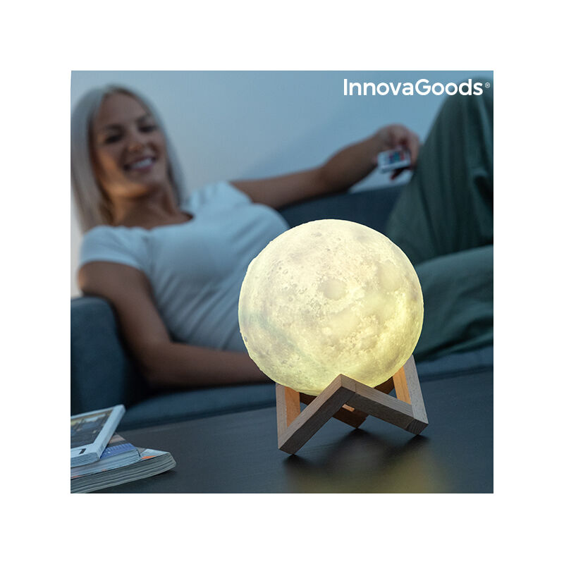 

Lámpara led recargable luna moondy innovagoods - Rogal