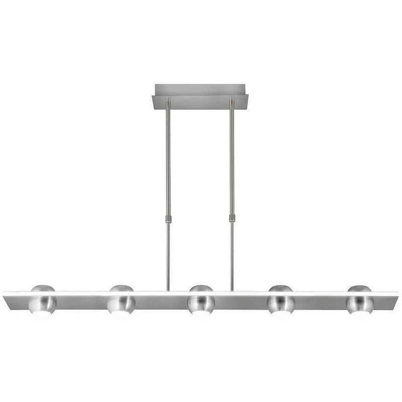 

Lámpara lineal led 5 luces modelo FANTON niquel satinado - AJP