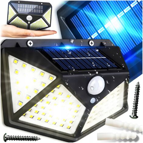 L脕MPARA SOLAR DE JARD脥N CON SENSOR DE MOVIMIENTO CREPUSCULAR, LED DE CALLE PARA EXTERIOR