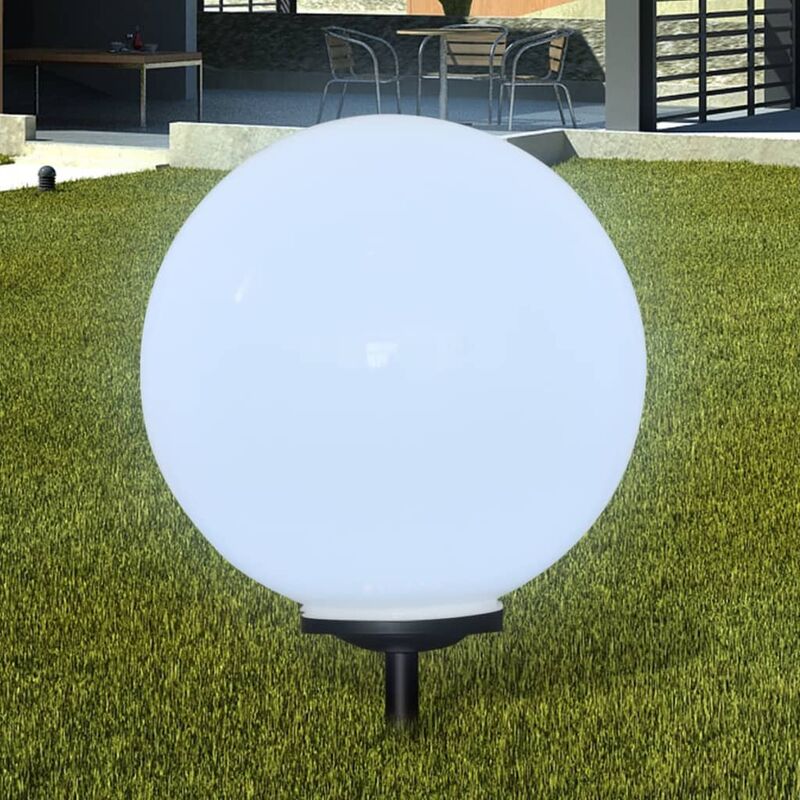 

Lámpara solar de jardín en forma de bola con LED, 50 cm - Blanco