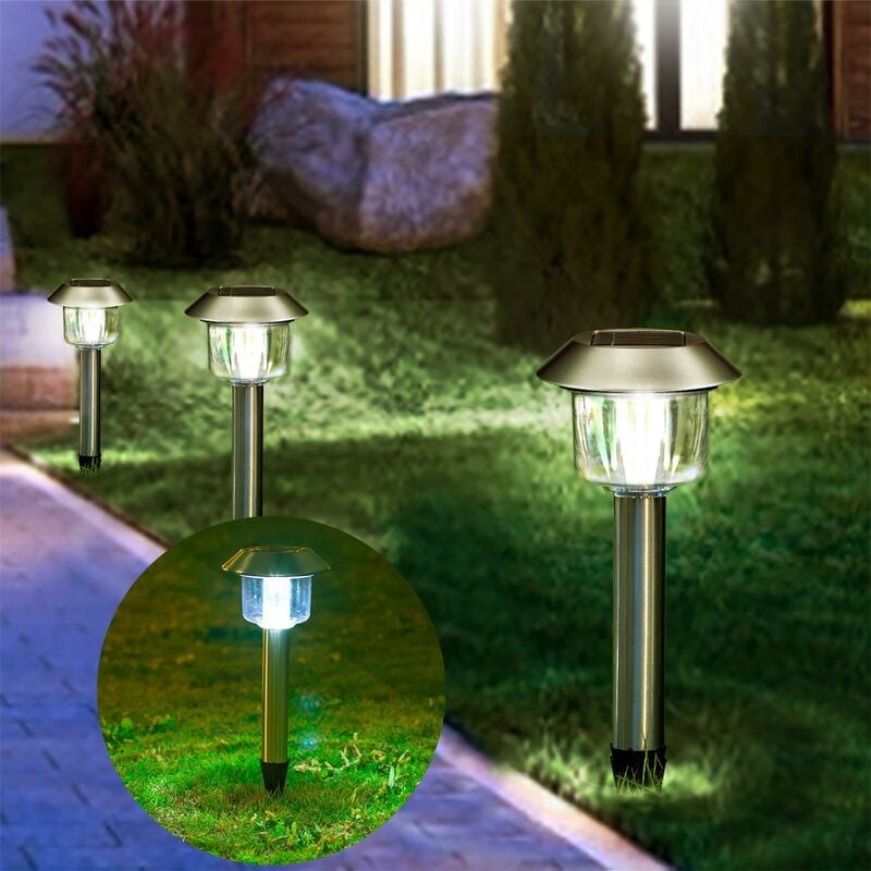 

Lámpara Solar LED Circular Cromo para Exterior