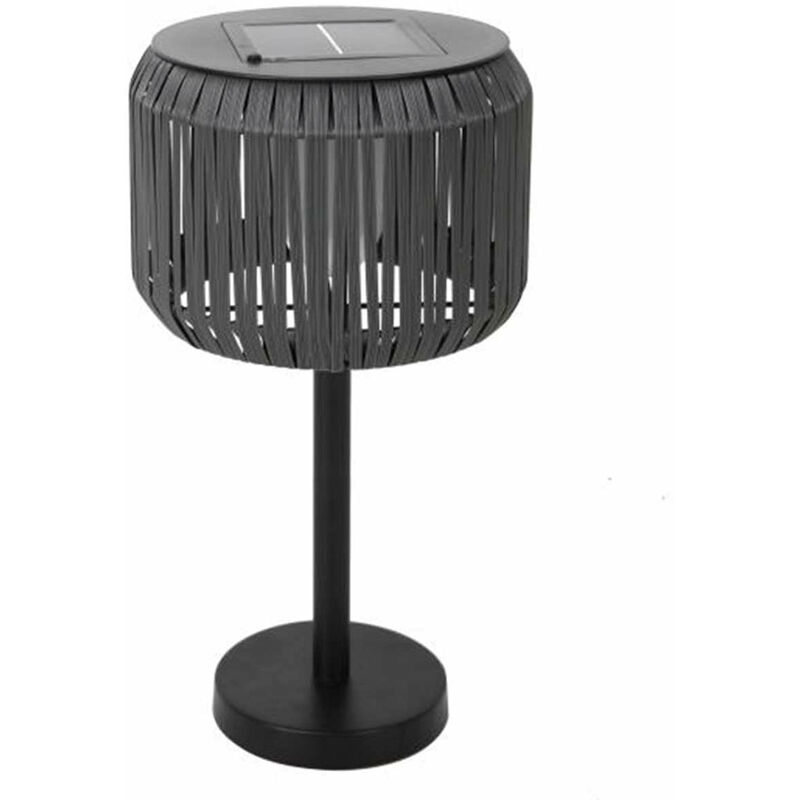

Lámpara solar pie de acero LED blanco cálido TRAILY W50 H47cm