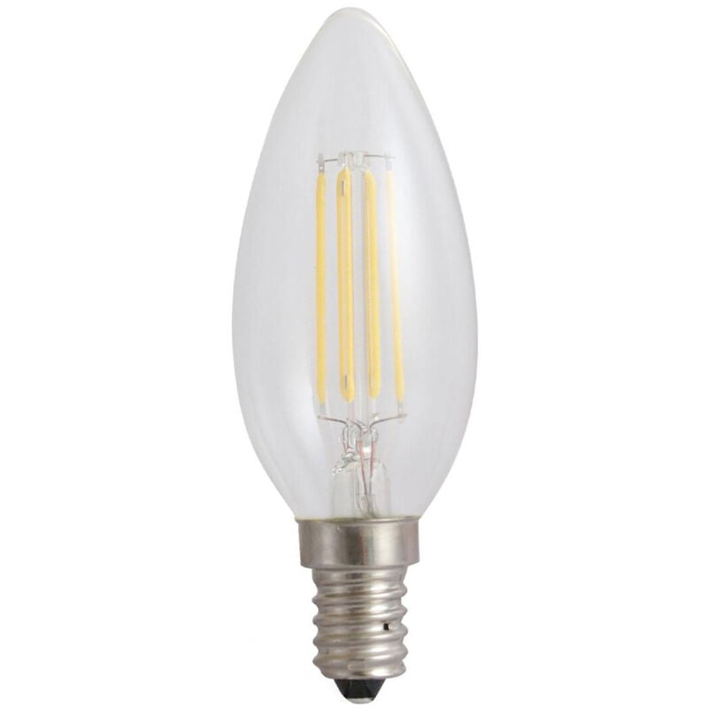 

Lámpara vela cristal Led clara E14 6W 2700°K 850Lm (Spectrum WOJ+14387)