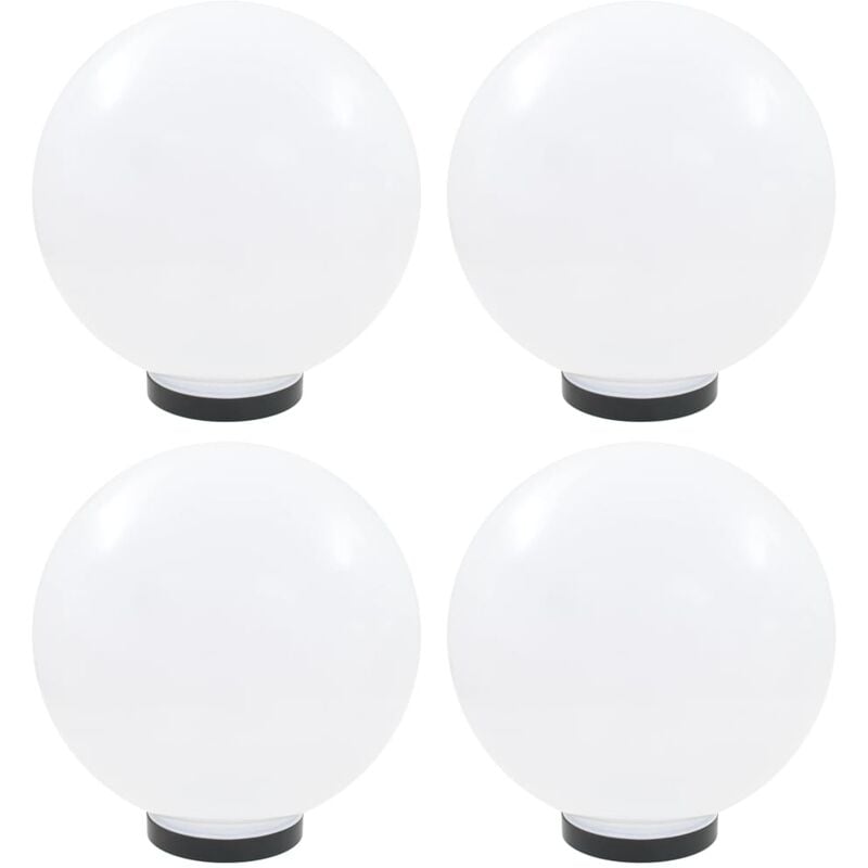 

Lámparas de bola LED 4 unidades esféricas PMMA 30 cm - Blanco