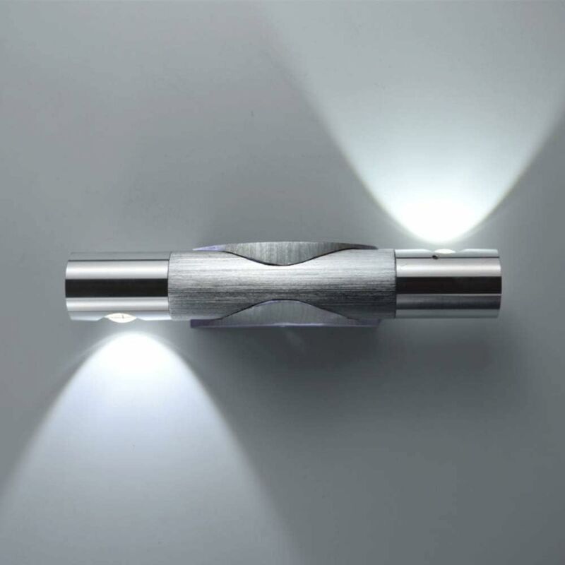 

Lámparas de pared de aluminio modernas de 6W Iluminación de pared interior Rotación de 360 ​​° hacia arriba y hacia abajo Luminaria para dormitorio