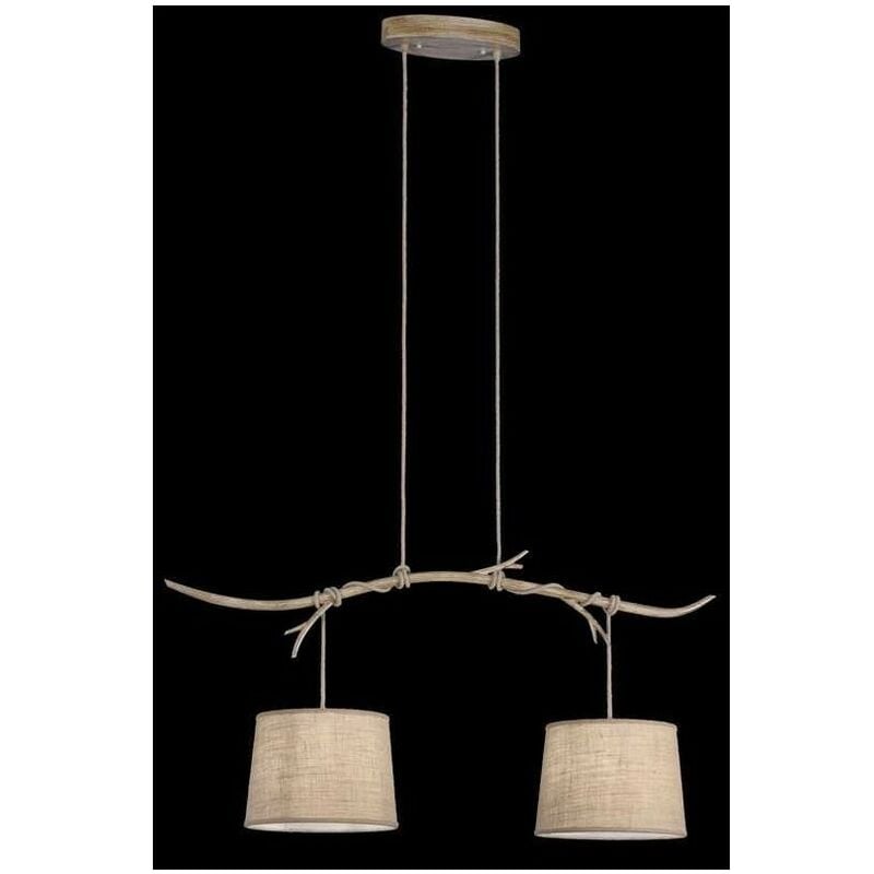 

Mantra - Lámpara lineal 2 Luces SABINA imitación madera, para comedor