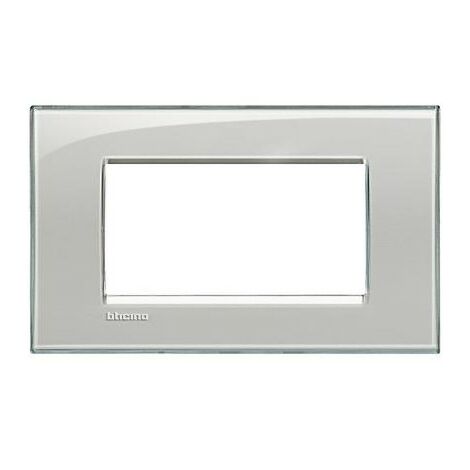Lna4804Kg Plaque Quadra 4 Modules Gris Glace Livinglight