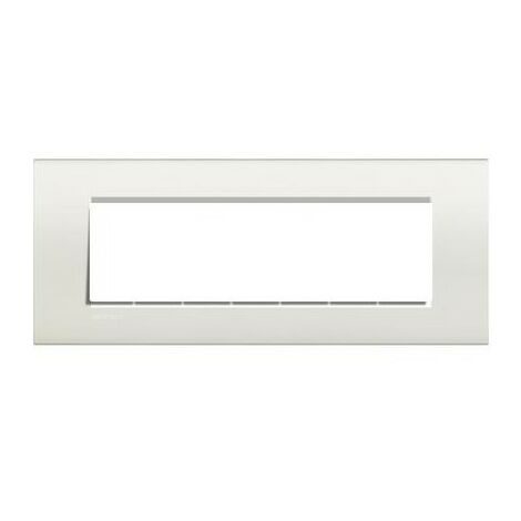 Lna4807Bi Plaque Quadra 7 Modules Blanche Livinglight