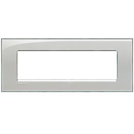 Lna4807Kg Placa Quadra 7 Módulos Gris Hielo Livinglight