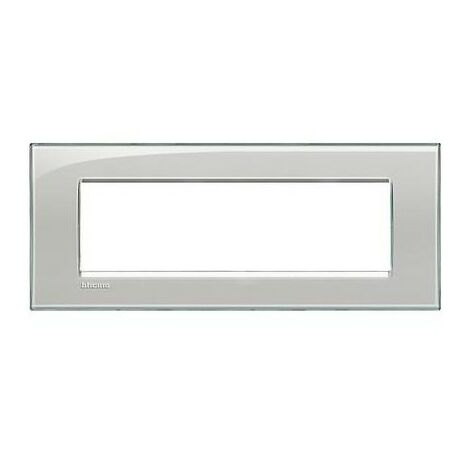 Lna4807Kg Plaque Quadra 7 Modules Gris Givre Livinglight