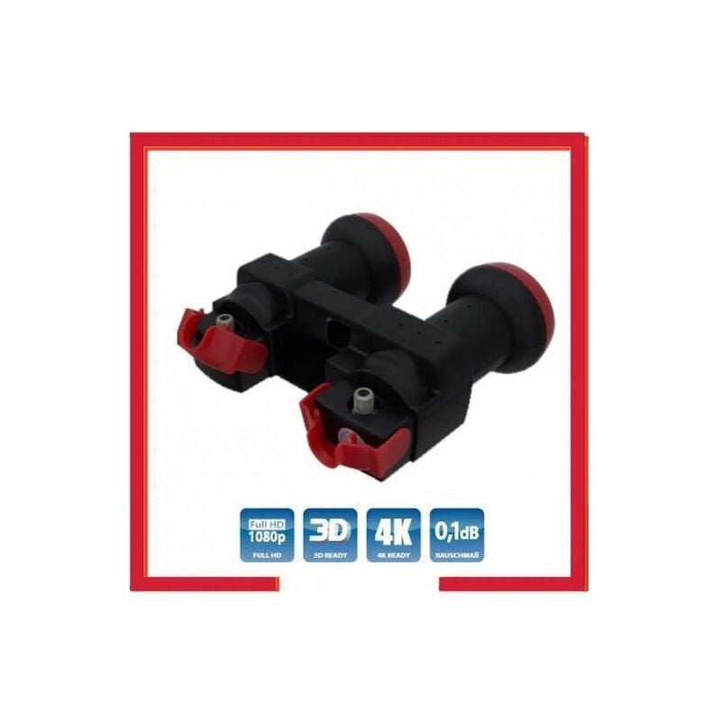 ME - lnb MonoBloc Single 4.3° Multi degré 1 sortie, 0.1dB, réglable de 0 à 37 mm, Full hd 4K 1080p eutelsat et astra