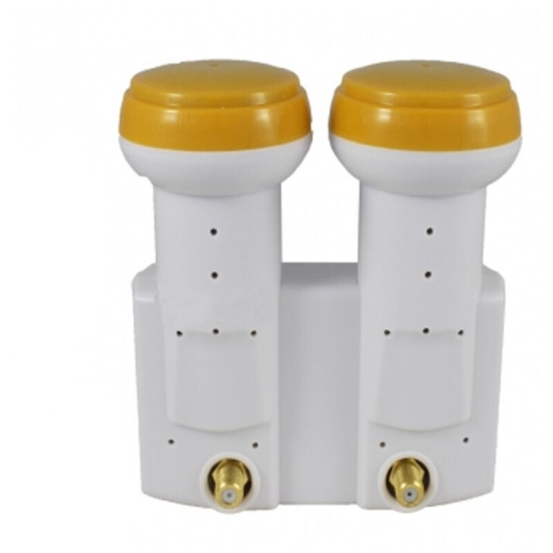 LNB Monobloc Twin 0,1 DB Golden Media FULL HD 4K READY ASTRA/HOTBIRD Double tête