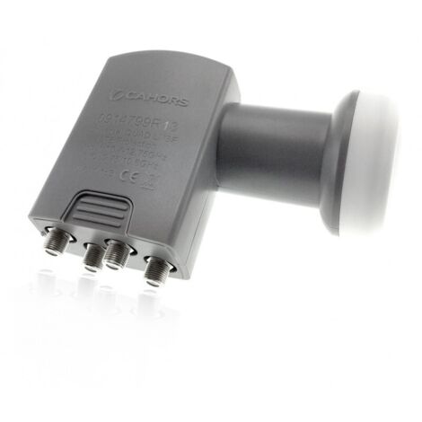LNB Quad - Visiosat - Cahors - 40mm - 0,1dB - 4K HD & 3D Ready