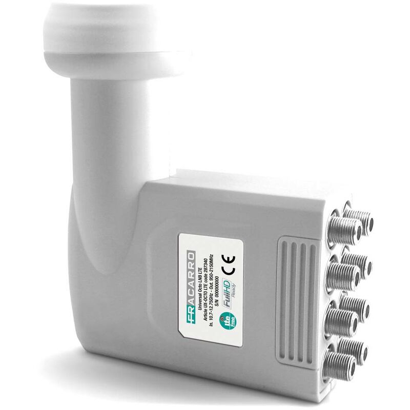 287340 ux-octo lnb Octo avec 8 sorties Filtre universel lte - Fracarro