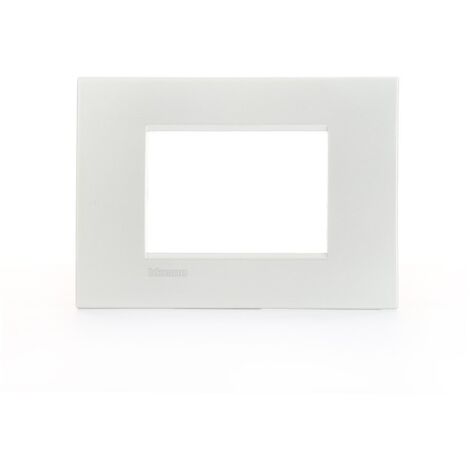 Lnc4803Pr Plaque Air 3 Modules Blanc Perle Livinglight