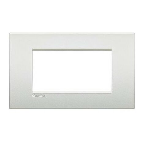 Lnc4804Pr Plaque Air 4 Modules Blanc Perle Livinglight