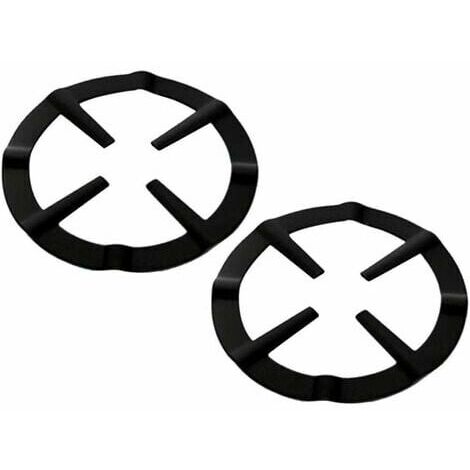 LNDGHV Lot de 2 anneaux pour cuisinière à gaz, plaque de cuisson à gaz, croix, support de casserole, grille de réchaud à gaz, anneau de fixation pour cafetière à expresso, four et cuisine