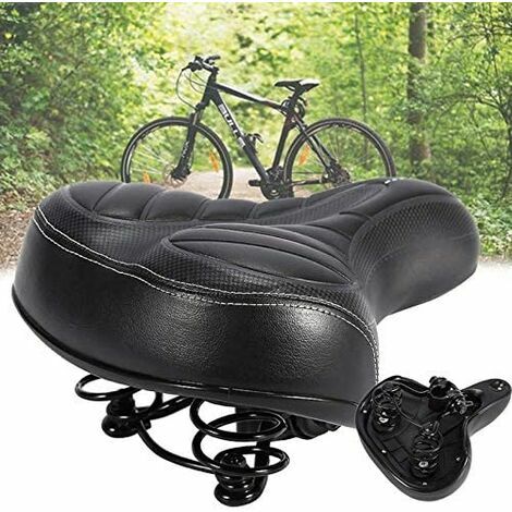 LNDGHV Selle de vélo Confortable,Selle Ergonomique avec Boule d'Amortisseur à Double Ressort, Selle Gel Rempli de Mousse de Gel, Siège de Vélo Confortable Convient pour Bicyclette/VTT/Vélo de Route