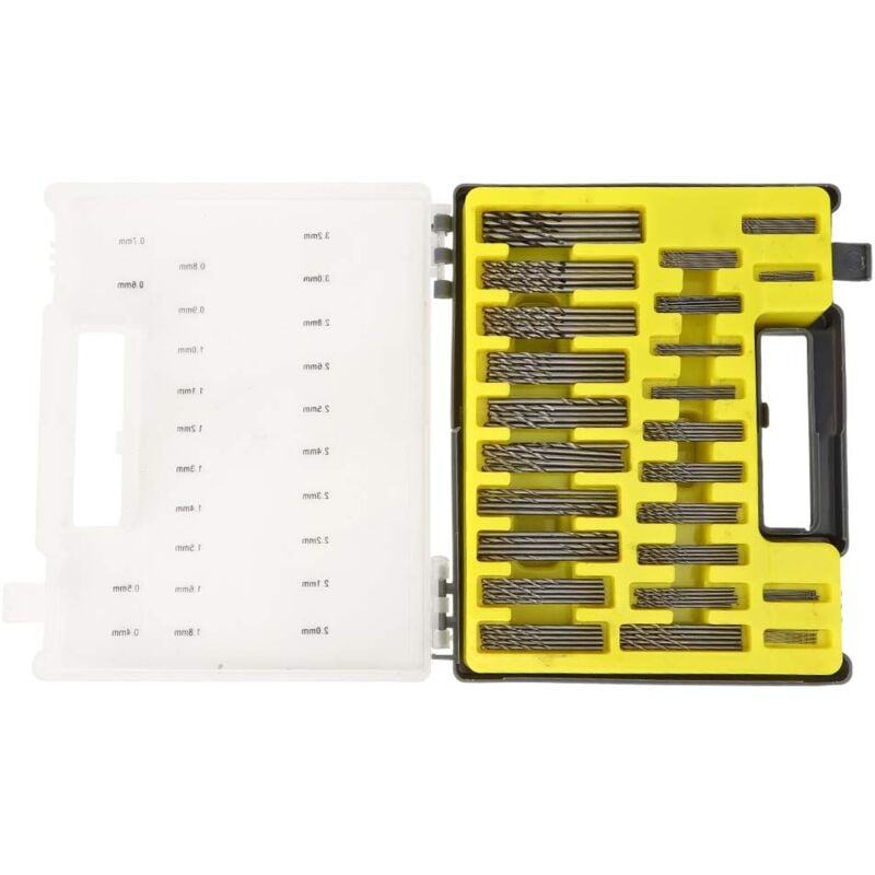 Lntyq - 1 boîte de 150 pièces de mini-ensemble d'ouvre-trous de foret en spirale, ensemble d'ouvre-trous de foret à grande vitesse pour l'artisanat,